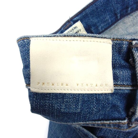 CITIZENS OF HUMANITY Elsa Mid Rise Slim Fit Crop Jeans 25 Dark Wash Denim Ankle - Picture 10 of 12